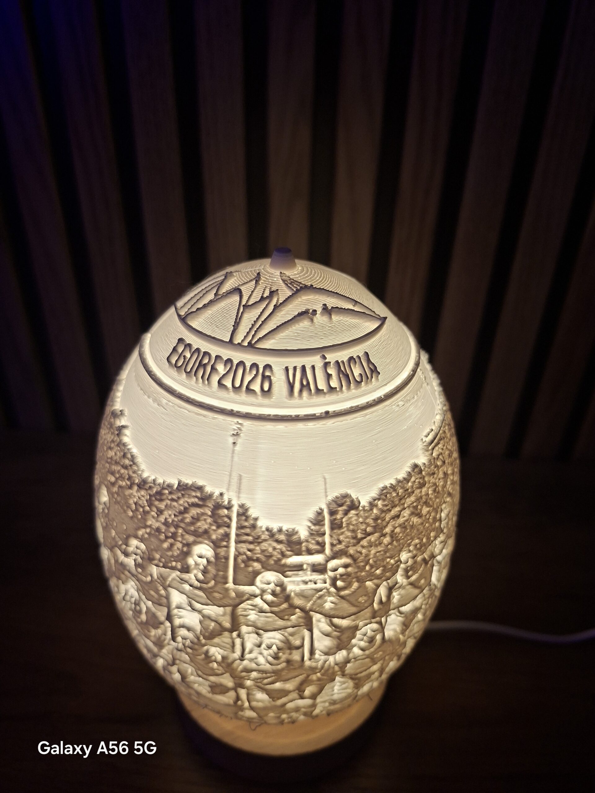 Balón de Rugby Litofanía Personalizado con Luz LED - Imagen 2