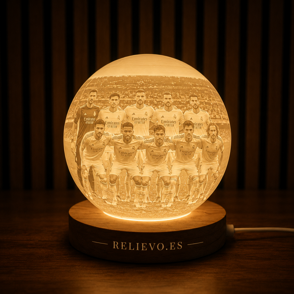 lampara balón de futbol personalizado